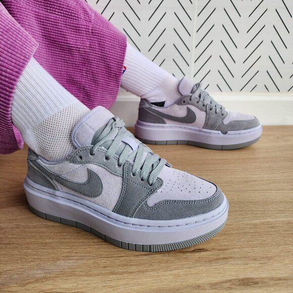❤️Jordan 1 Elevate Stealth Platform Women Shoes 9.5 lavender Sneakers DH7004-005 - Picture 2 of 15